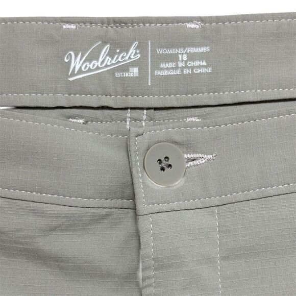Woolrich Women's Ankle Pants Plus Size 18 Gray Quick Dry Stretch - Picture 3 of 12